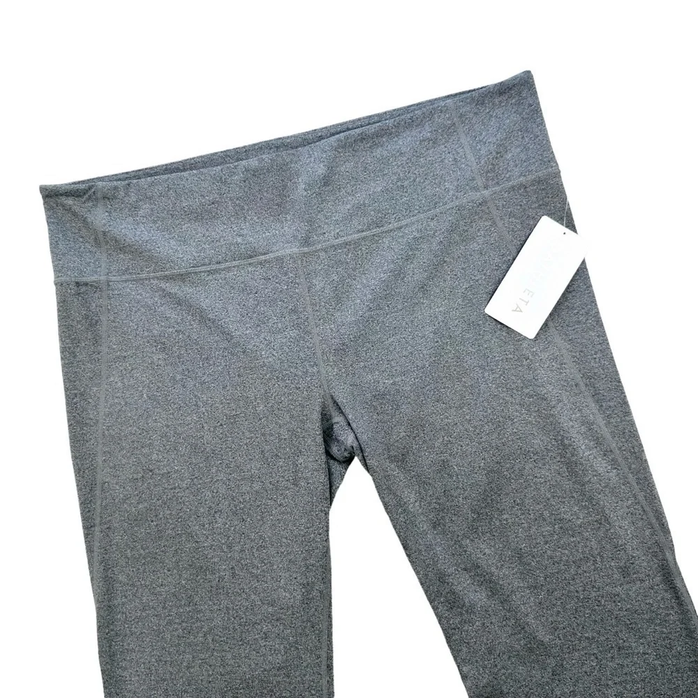 NWT gray Athleta Powervita Straight Leg Pant activewear athleisure yoga 2X plus
